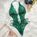 💫Sexy Lace Teddy Bodysuit for Women - V Neck Snap Crotch Lingerie & Clubwear